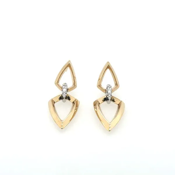18K Yellow/White Diamond Earrings Tom Cook Jeweler, Inc. Daytona Beach, FL