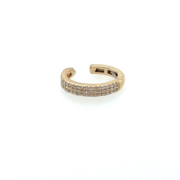 14K Yellow Gold Micro Pave Diamond Ear Cuff Tom Cook Jeweler, Inc. Daytona Beach, FL