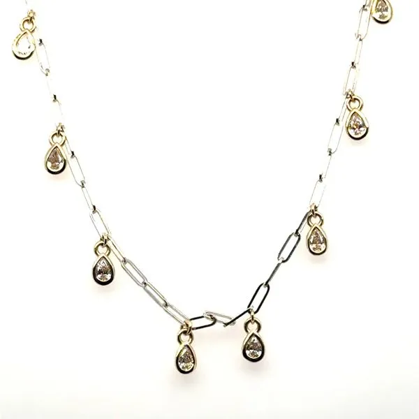 14K Yellow Gold Lab Grown Diamond Pear Shape Necklace Tom Cook Jeweler, Inc. Daytona Beach, FL