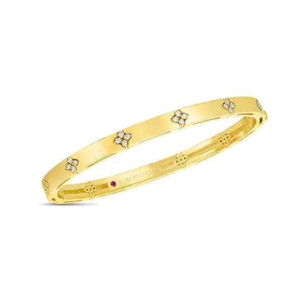 18K Yellow Gold Diamond Bangle Bracelet Tom Cook Jeweler, Inc. Daytona Beach, FL