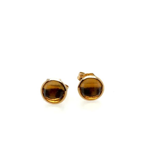 14K Yellow Citrine Stud Earrings Tom Cook Jeweler, Inc. Daytona Beach, FL