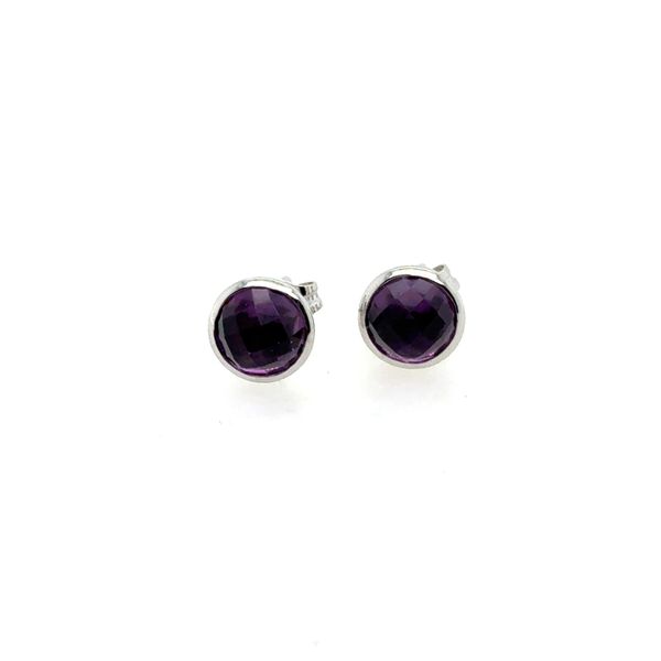 14K White Amethyst Stud Earrings Tom Cook Jeweler, Inc. Daytona Beach, FL