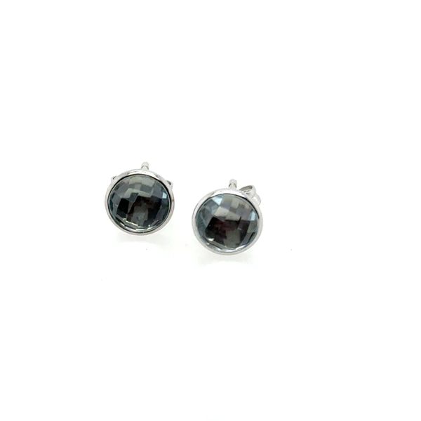 14K White Aquamarine Stud Earrings Tom Cook Jeweler, Inc. Daytona Beach, FL