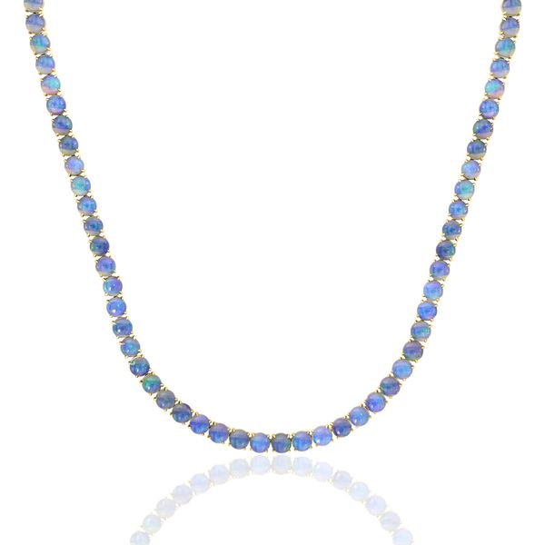 14K White Gold Opal Tennis Necklace Tom Cook Jeweler, Inc. Daytona Beach, FL