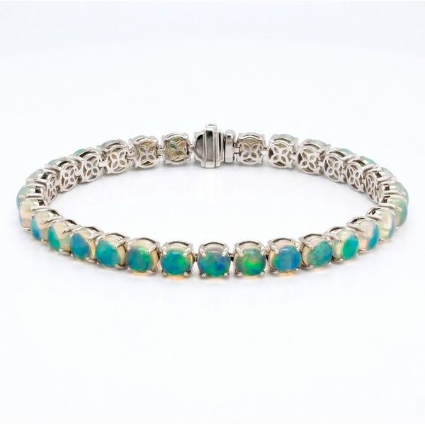14 Karat White Opal Tennis Bracelet Tom Cook Jeweler, Inc. Daytona Beach, FL