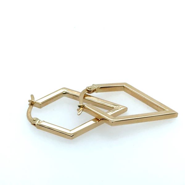 Diamond Shape Hoop Earrings Tom Cook Jeweler, Inc. Daytona Beach, FL