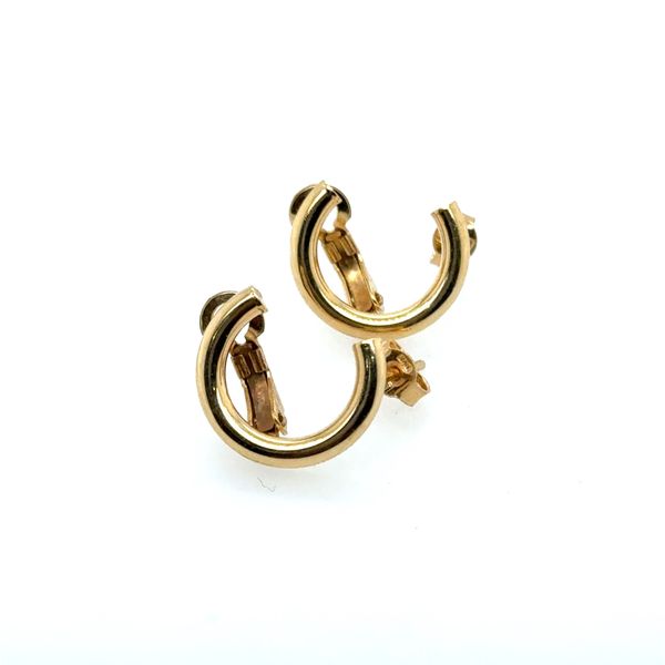 Semi Circle Tube Hoop Earrings Tom Cook Jeweler, Inc. Daytona Beach, FL
