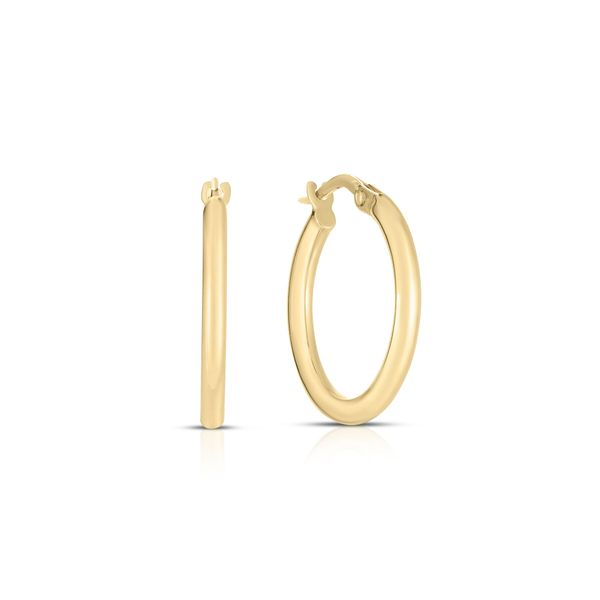 18K Yellow Gold Thin Hoop Earrings Tom Cook Jeweler, Inc. Daytona Beach, FL