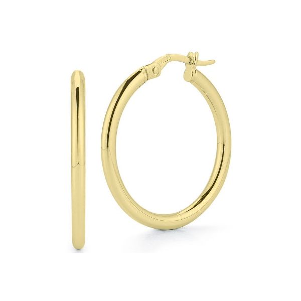 18K Yellow Gold Perfect Hoop Earrings Tom Cook Jeweler, Inc. Daytona Beach, FL