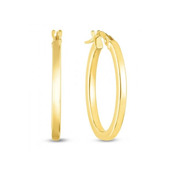 18K Yellow Gold Hoop Earrings Tom Cook Jeweler, Inc. Daytona Beach, FL