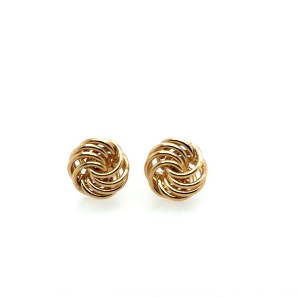 14K Yellow Gold Love Knot Earrings Tom Cook Jeweler, Inc. Daytona Beach, FL