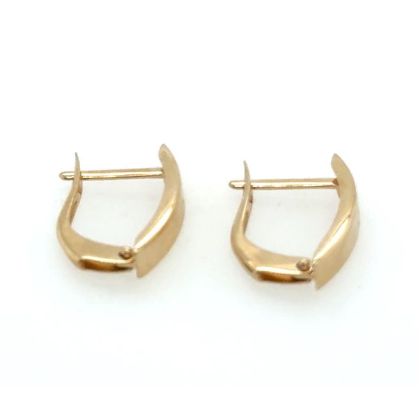 14K Yellow Gold Hinged Hoop Earrings Tom Cook Jeweler, Inc. Daytona Beach, FL