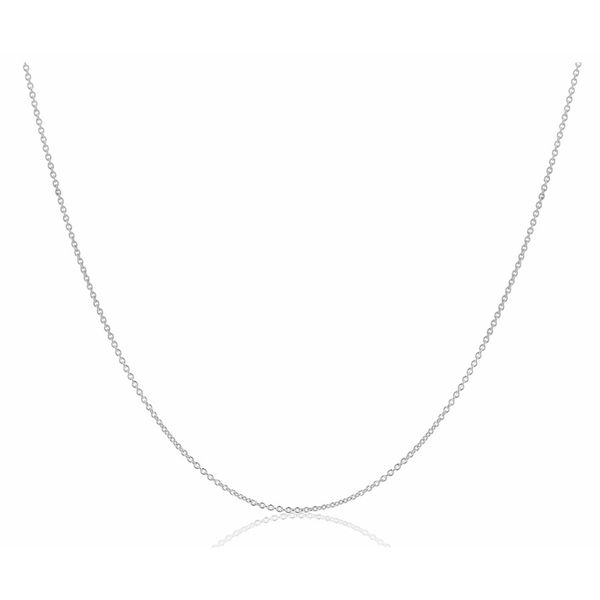 18 Karat White Gold Roberto Coin Cable Chain Necklace/Pendant Tom Cook Jeweler, Inc. Daytona Beach, FL