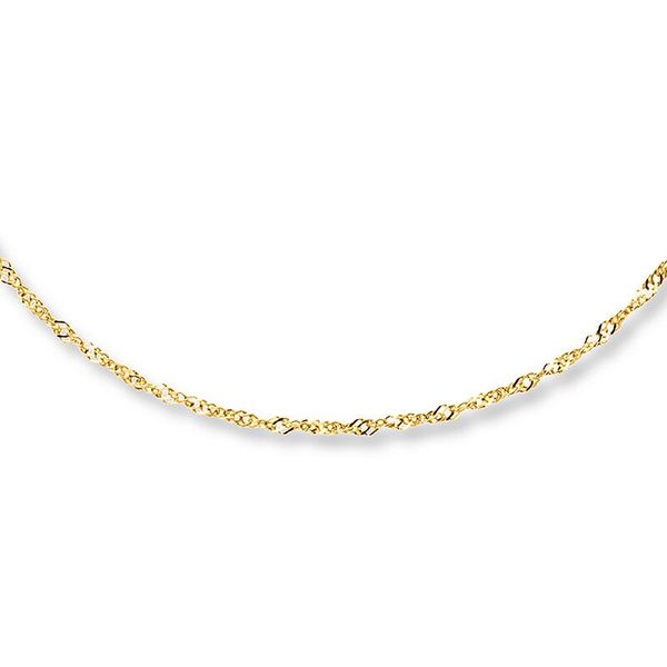 14K Yellow Gold Singapore Chain Necklace/Pendant Tom Cook Jeweler, Inc. Daytona Beach, FL