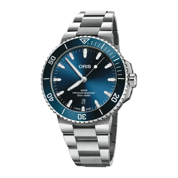 Stainless Steel Men's Aquis Date Watch Tom Cook Jeweler, Inc. Daytona Beach, FL