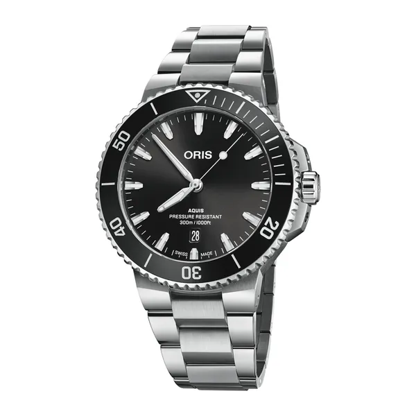 Stainless Steel Men's Aquis Date Watch Tom Cook Jeweler, Inc. Daytona Beach, FL