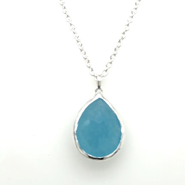 Sterling Silver Ippolita Rock Candy Mini Teardrop Dyed Blue Jade Pendant Necklace Tom Cook Jeweler, Inc. Daytona Beach, FL