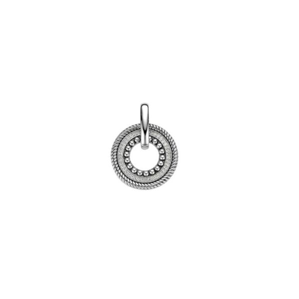 Sterling Silver Ti Sento CZ Multi Circle Pendant Necklace Tom Cook Jeweler, Inc. Daytona Beach, FL