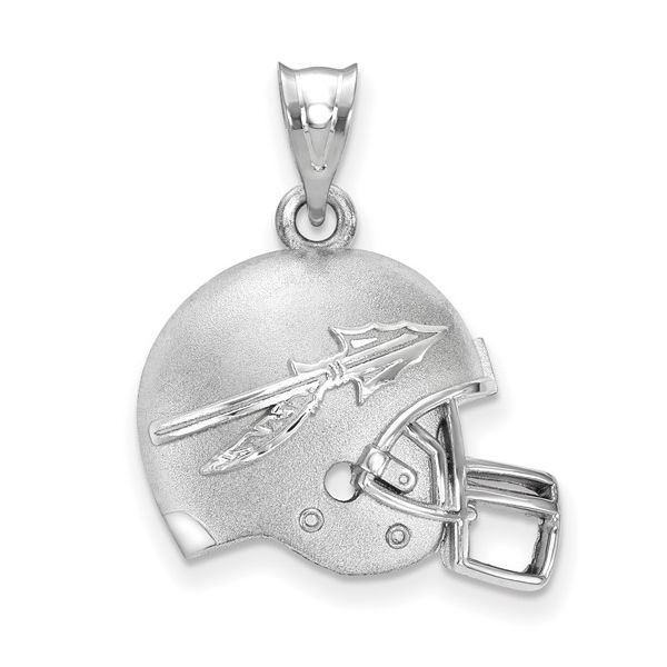Sterling Silver Florida State University Helmet Charm Necklace/Pendant Tom Cook Jeweler, Inc. Daytona Beach, FL