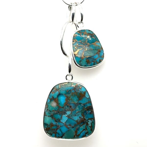 Sterling Silver Ippolita Bronze and Mosaic Turquoise Doublets Necklace Tom Cook Jeweler, Inc. Daytona Beach, FL