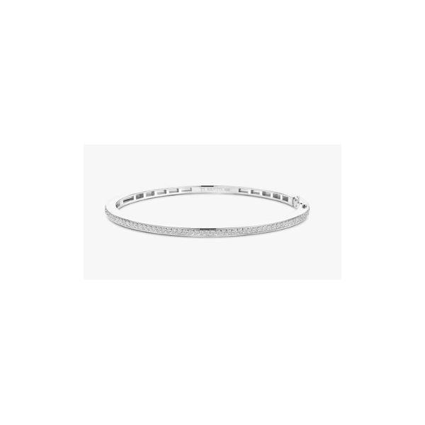 Sterling Silver Ti Sento Cubic Zirconium Bangle Bracelet Tom Cook Jeweler, Inc. Daytona Beach, FL