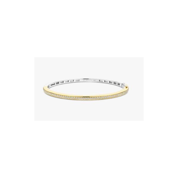 Sterling Silver Ti Sento Cubic Zirconium Bangle Bracelet Tom Cook Jeweler, Inc. Daytona Beach, FL
