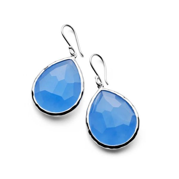 Sterling Silver Dyed Blue Jade Earrings Tom Cook Jeweler, Inc. Daytona Beach, FL