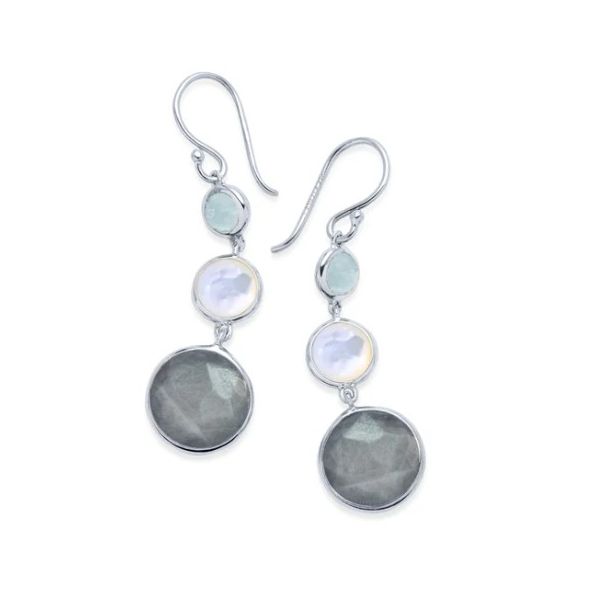 Sterling Silver 3 Stone Drop Earrings Tom Cook Jeweler, Inc. Daytona Beach, FL