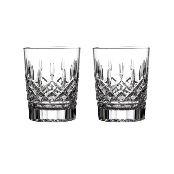 Waterford 12.5oz Lismore Double Old Fashion Glasses Set of 2 Tom Cook Jeweler, Inc. Daytona Beach, FL