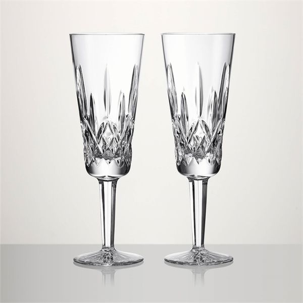 Waterford 7.5oz Lismore Flutes Set of 2 Tom Cook Jeweler, Inc. Daytona Beach, FL