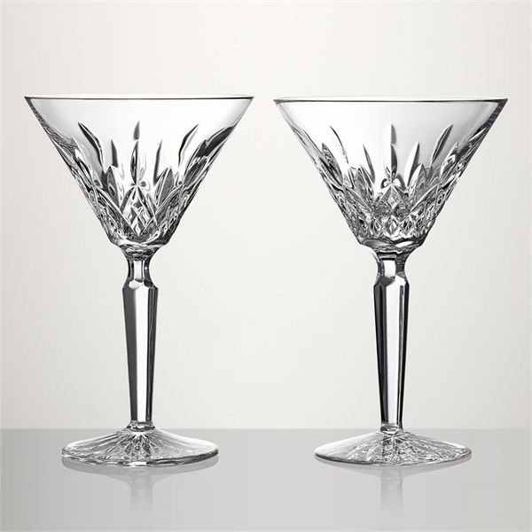 Waterford Lismore Martini Glasses Set of 2 Tom Cook Jeweler, Inc. Daytona Beach, FL