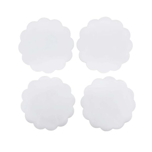 White Scallop Acrylic Coaster Set Tom Cook Jeweler, Inc. Daytona Beach, FL