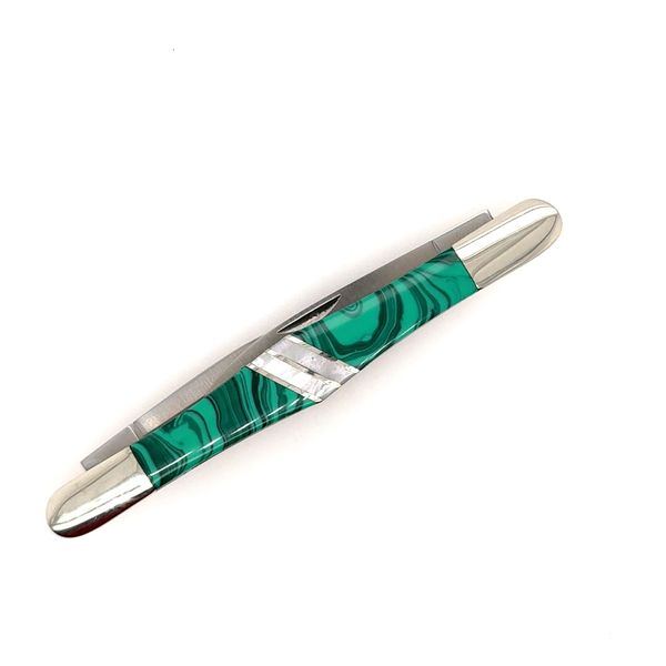 Malachite and Mother of Pearl Tuxedo Knife Tom Cook Jeweler, Inc. Daytona Beach, FL