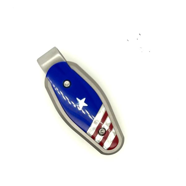 Patriotic Money Clip in Titanium Tom Cook Jeweler, Inc. Daytona Beach, FL