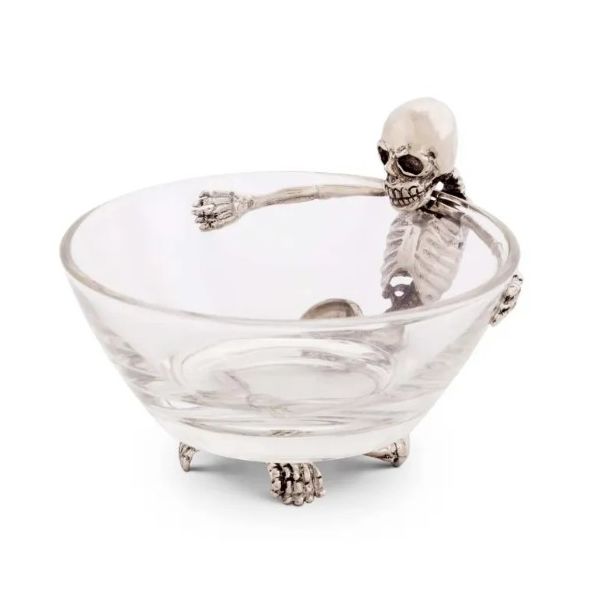 Arthur Court Skeleton Dip Bowl in Silver Giftware Tom Cook Jeweler, Inc. Daytona Beach, FL