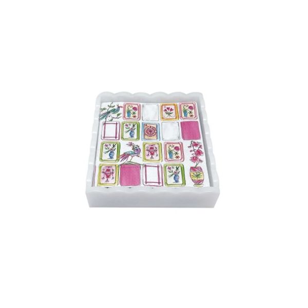Scalloped Mahjong Napkin Set Giftware Tom Cook Jeweler, Inc. Daytona Beach, FL