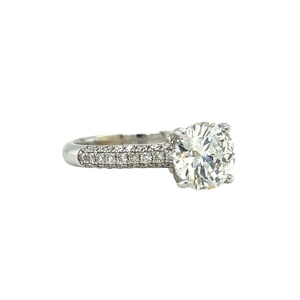 14 Karat White Gold 2ct Round Diamond Engagement Ring Image 2 Toner Jewelers Overland Park, KS
