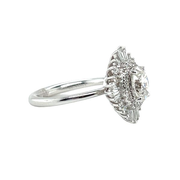 14 Karat White Gold 1ct Oval Diamond Engagement Ring Image 3 Toner Jewelers Overland Park, KS