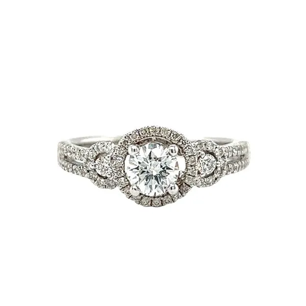 14 Karat White Gold .46ct Round Diamond Engagement Ring Toner Jewelers Overland Park, KS