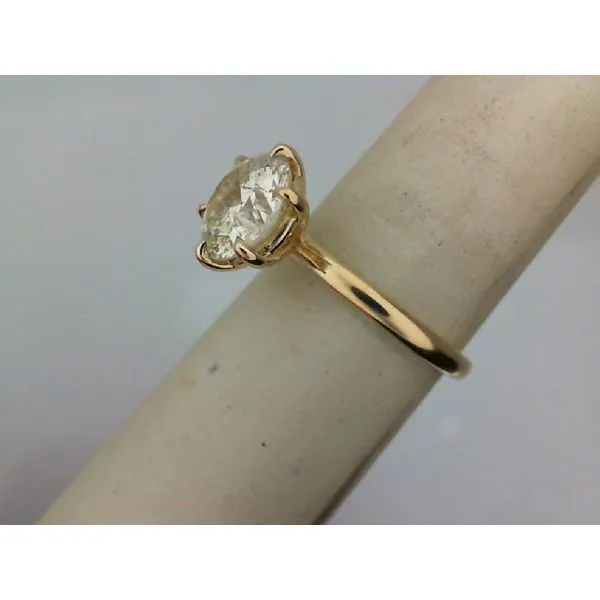 14 Karat Yellow Gold 2.26ct Round Diamond Solitaire Engagement Ring Image 2 Toner Jewelers Overland Park, KS