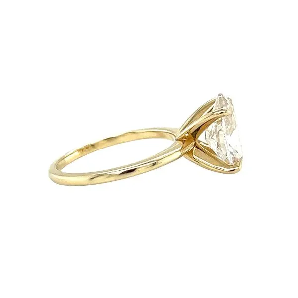 14 Karat Yellow Gold 3ct Oval Diamond Solitaire Engagement Ring Image 3 Toner Jewelers Overland Park, KS