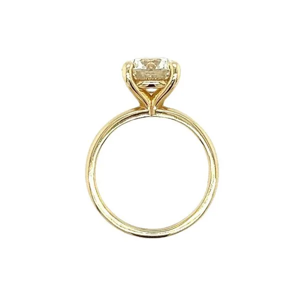 14 Karat Yellow Gold 3ct Round Diamond Solitaire Engagement Ring Image 5 Toner Jewelers Overland Park, KS
