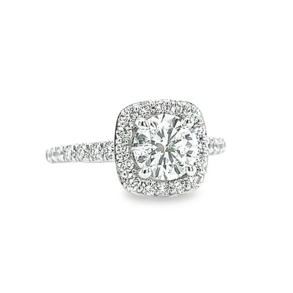 14 Karat White Gold Diamond Engagement Ring Image 2 Toner Jewelers Overland Park, KS