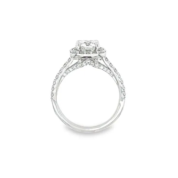 14 Karat White Gold Diamond Engagement Ring Image 4 Toner Jewelers Overland Park, KS