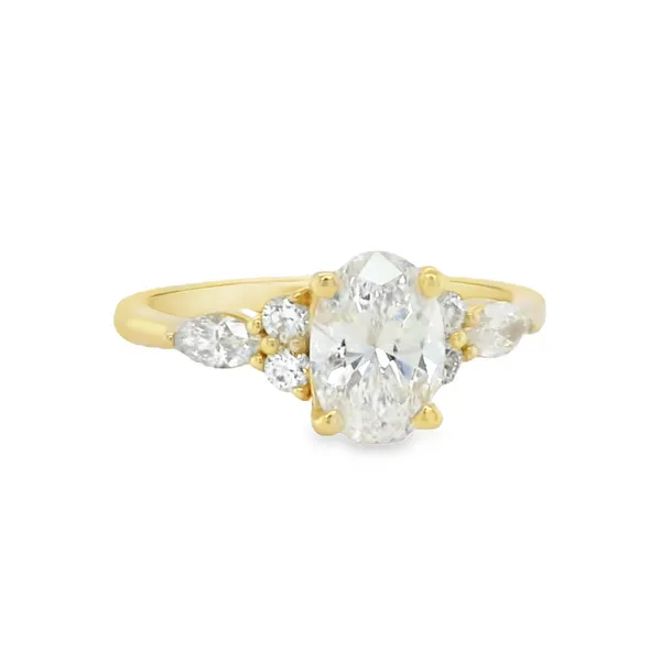 14k Oval Diamond Engagement Ring Image 2 Toner Jewelers Overland Park, KS