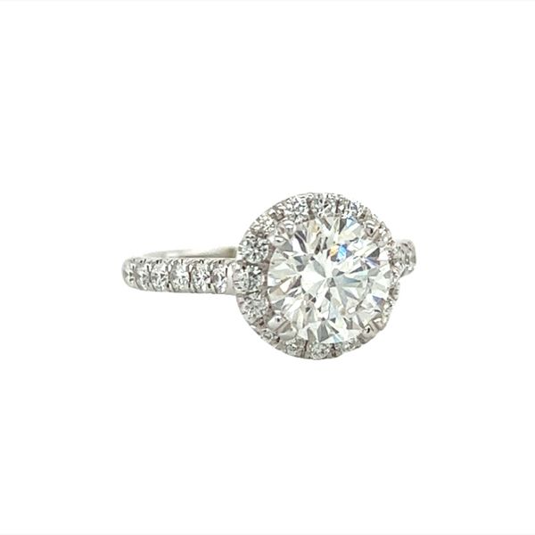 14 Karat White Gold 1.85ct Round Labgrown Diamond Engagement Image 2 Toner Jewelers Overland Park, KS
