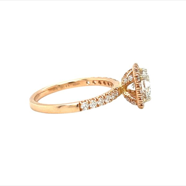 18k Rose Gold Labgrown Diamond Engagement Ring Image 4 Toner Jewelers Overland Park, KS