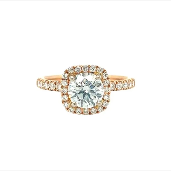 18k Rose Gold Labgrown Diamond Engagement Ring Toner Jewelers Overland Park, KS