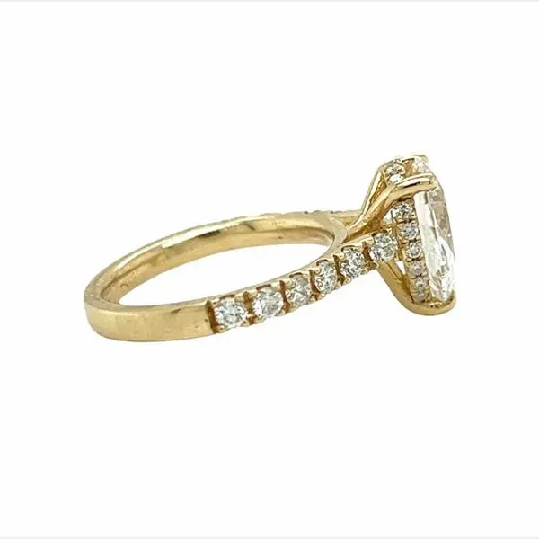 14k Yellow Gold Pear Labgrown Diamond Engagement Ring Image 4 Toner Jewelers Overland Park, KS