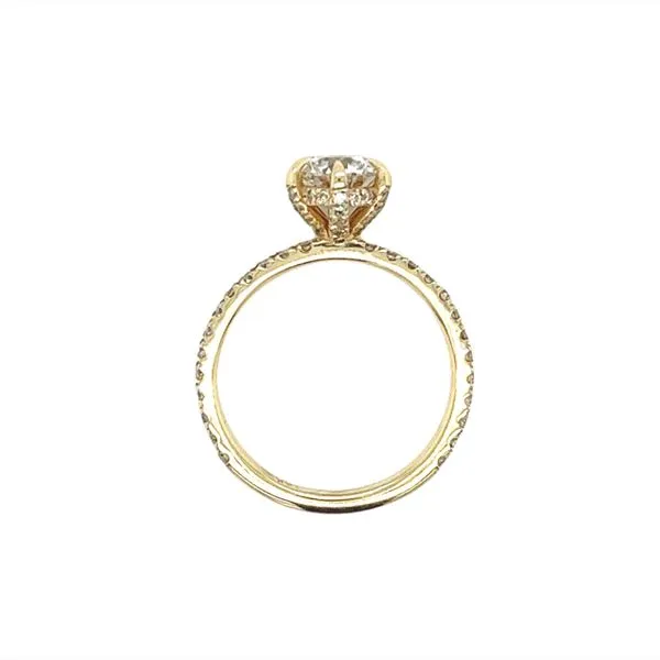 14k Yellow Gold Round Labgrown Diamond Engagement Ring Image 4 Toner Jewelers Overland Park, KS